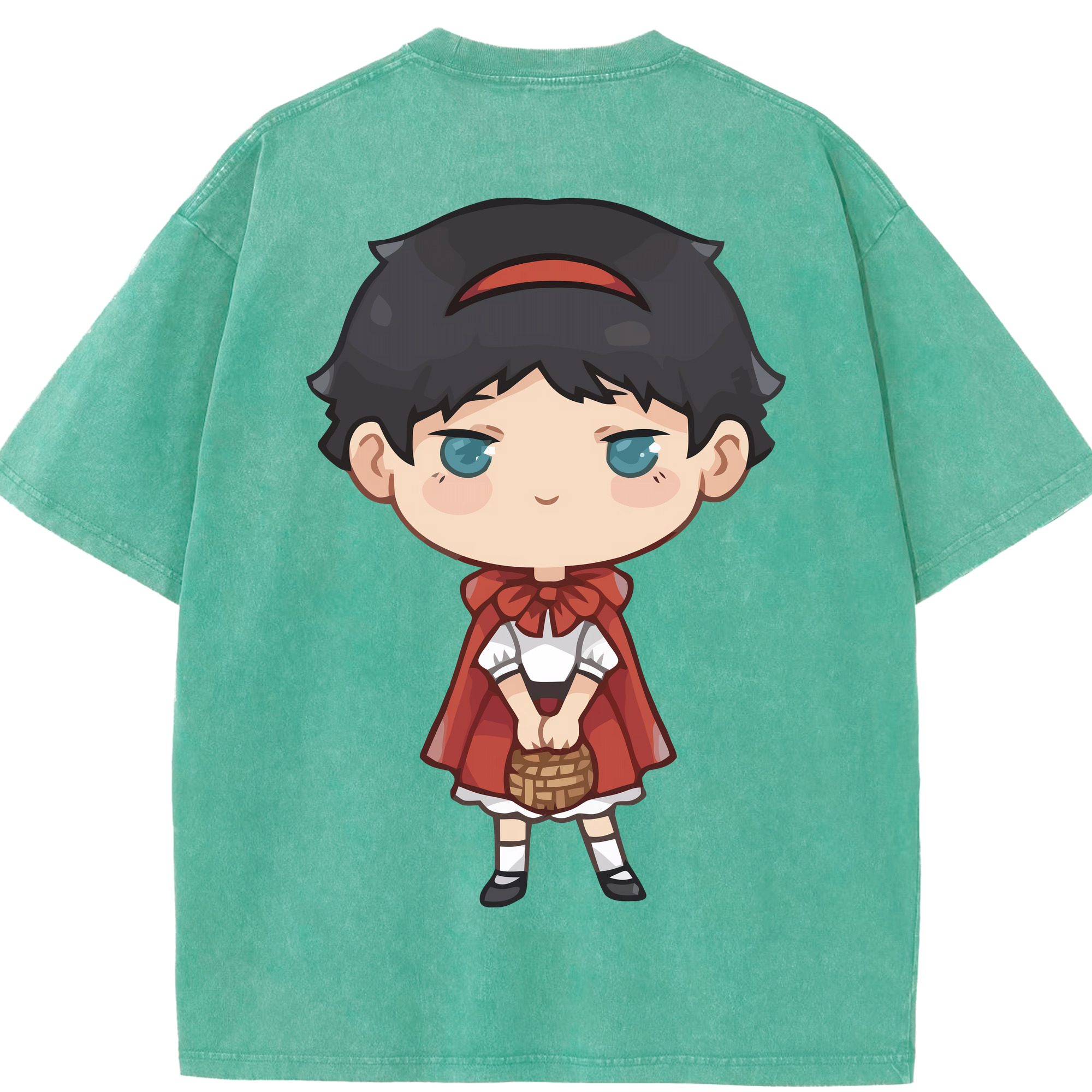 （画像用） ハイキュー!! Haikyu!! 綿100% ヴィンテージ風 半袖Tシャツ（背面プリント）
